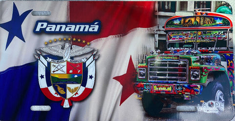 Panama  Aluminum License Plate